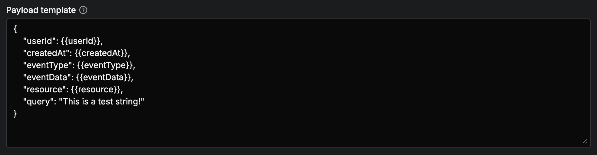 Chatflow Payload Template